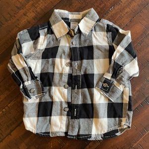 6-12 Month Buffalo Plaid Button-up